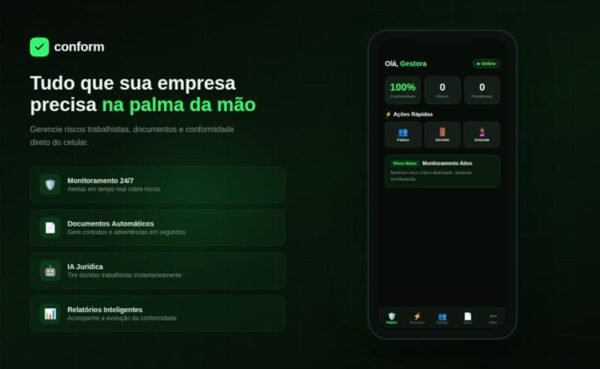 Conform Legal: Plataforma inova ao simplificar conformidade trabalhista e gestão jurídica para empresas