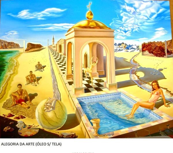 Obra “Alegoria da Arte” rende medalha de prata a artista macaense no Rio