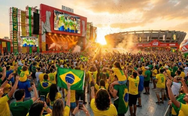 Arena Nº1 transforma cinco capitais em pontos de encontro para torcedores durante jogos do Brasil
