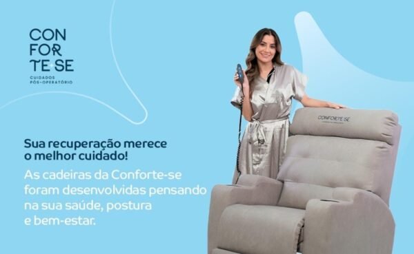 Poltronas para locação de pós cirúrgico em Goiânia: Conforto e tecnologia elevam padrão de recuperação domiciliar