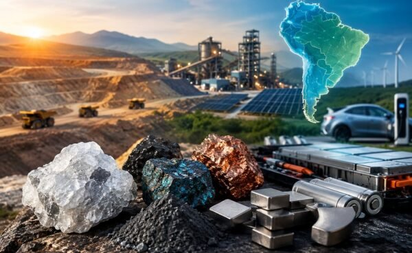 Lítio, terras raras e transição energética: por que a América do Sul voltou ao centro da geopolítica mundial